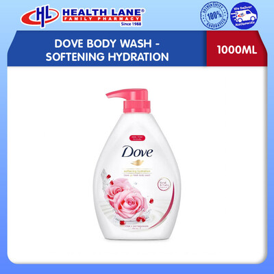 DOVE SABUN BADAN- SOFTENING HYDRATION (1000ML)